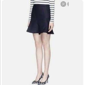 J Crew Navy Flutter mini skirt
